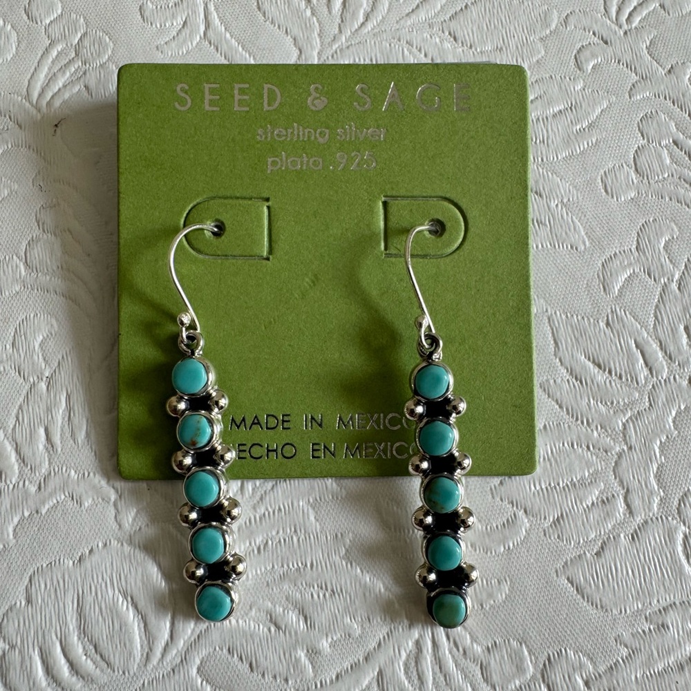 Seed & Sage Turquoise Earrings
